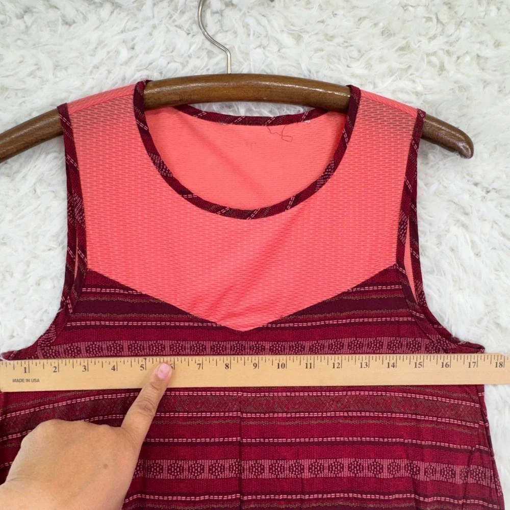 Toad & Co Sunkissed Swing Dress Womens S red orange‎ Striped Athletic Outdoor